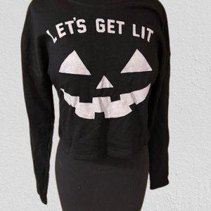 "Let's get Lit" Crop Sweatshirt 4264 NWT Boutique